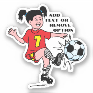 Adesivo Esportes de futebol de garotinha
