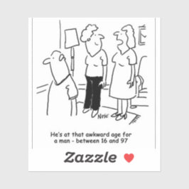 Adesivo Esposa diz que Marido está em uma Idade Incrível p