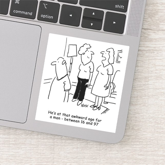 Adesivo Esposa diz que Marido está em uma Idade Incrível p (Detalhe)