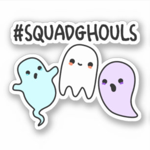 Adesivo Esquadrão Ghouls Piada de Fantasma de Halloween En