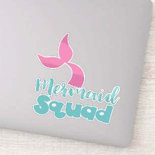 Adesivo Esquadrão Sereia, Cauda Sereia, Silhueta Sereia