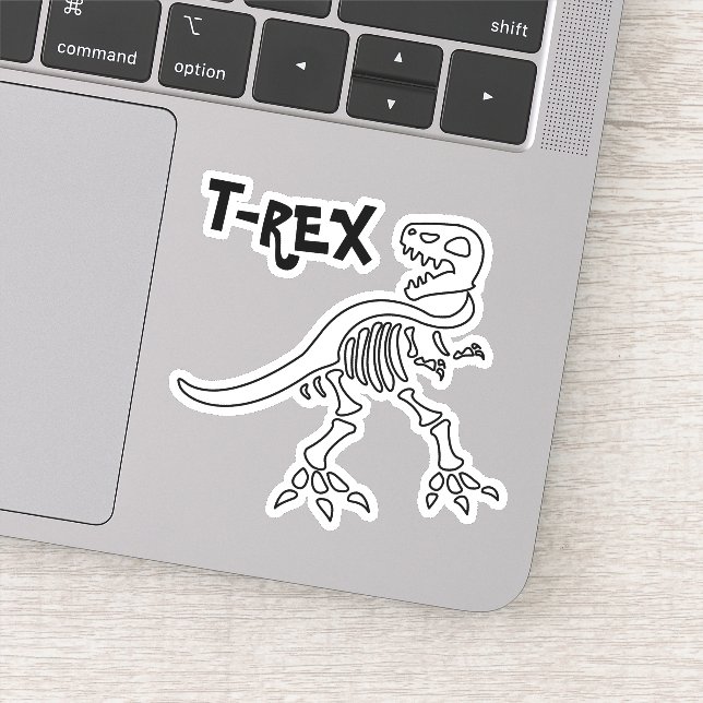 Adesivo Esqueleto T-REX (Detalhe)