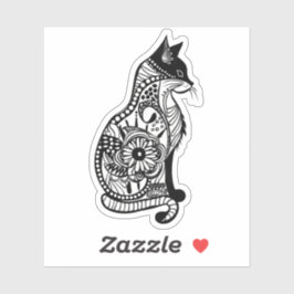 Adesivo Esquema de gato bonito II