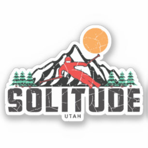 Adesivo Esqui da Montanha de Solitude Retroativa