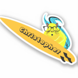 Adesivo Esquilo Malvado #104 Surfe