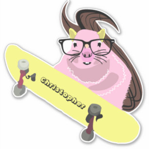 Adesivo Esquilo Malvado #108 Skateboard