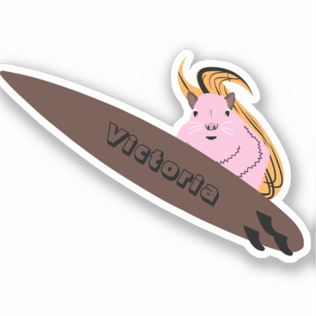 Adesivo Esquilo Malvado #1155 Surfe (Frente)