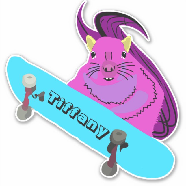 Adesivo Esquilo Malvado #126 Nome das Raparigas (Frente)