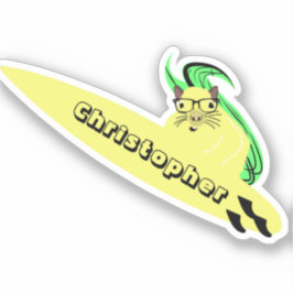 Adesivo Esquilo Malvado #129 Surfe