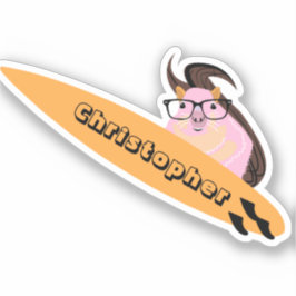 Adesivo Esquilo Malvado #136 Surfe