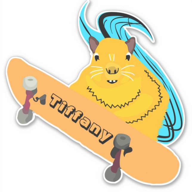 Adesivo Esquilo Malvado #141 Nome das Raparigas (Frente)