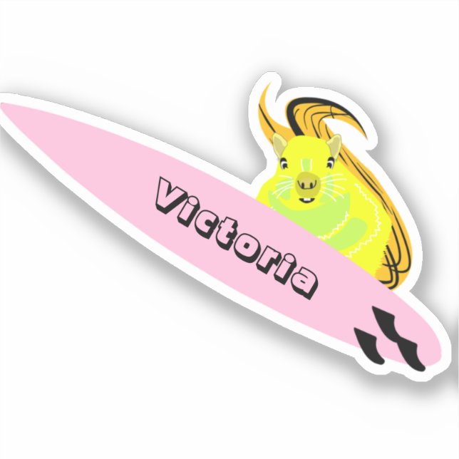 Adesivo Esquilo Malvado #1546 Surfe (Frente)