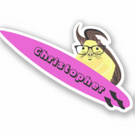 Adesivo Esquilo Malvado #164 Surfing