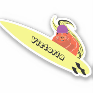 Adesivo Esquilo Malvado #1829 Surfe