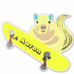 Adesivo Esquilo Malvado #186 Skateboard