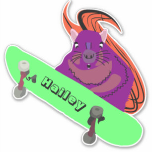 Adesivo Esquilo Malvado #188 Hailey Skateboard