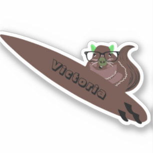 Adesivo Esquilo Malvado #1951 Surfe