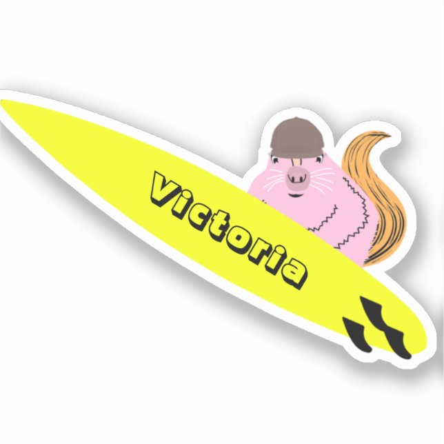 Adesivo Esquilo Malvado #1994 Surfe (Frente)