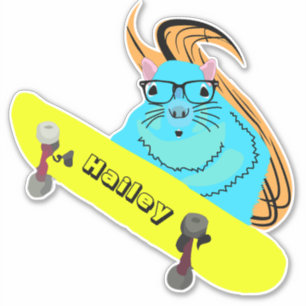 Adesivo Esquilo Malvado #199 Hailey Skateboard