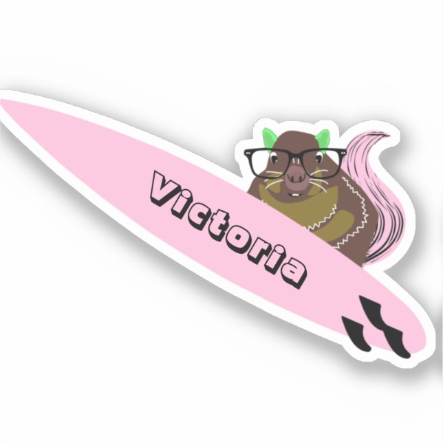 Adesivo Esquilo Malvado #2010 Surfe (Frente)