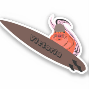 Adesivo Esquilo Malvado #2110 Surfe