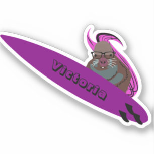 Adesivo Esquilo Malvado #2251 Pau de surfe