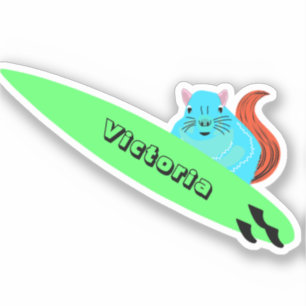 Adesivo Esquilo Malvado #2258 Surfe