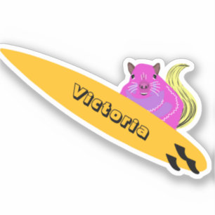 Adesivo Esquilo Malvado #2415 Surfe