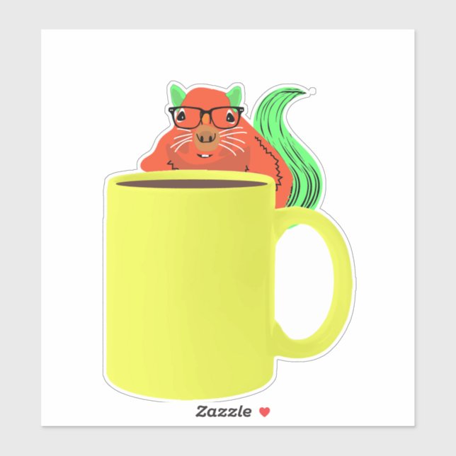 Adesivo Esquilo Malvado #340 (Folha)