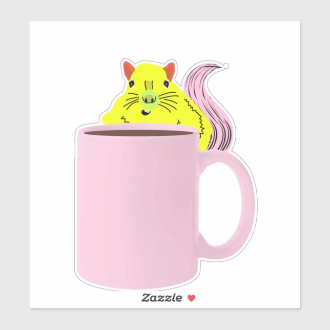 Adesivo Esquilo Malvado #341 (Folha)