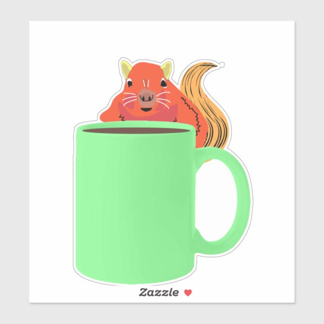 Adesivo Esquilo Malvado #356 (Folha)