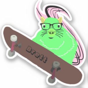 Adesivo Esquilo malvado #384 Brett Skateboard