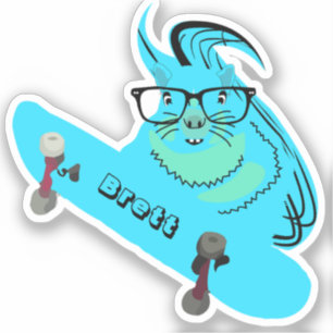 Adesivo Esquilo Malvado #389 Brett Skateboard