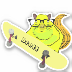 Adesivo Esquilo malvado #422 Brett Skateboard