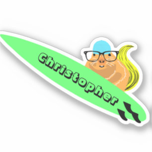 Adesivo Esquilo Malvado #427 Surfe