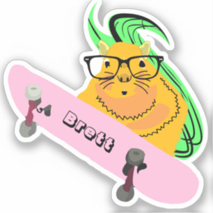 Adesivo Esquilo malvado #437 Brett Skateboard