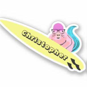 Adesivo Esquilo Malvado #505 Surfe