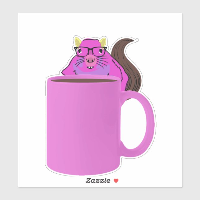 Adesivo Esquilo malvado #514 (Folha)