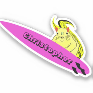 Adesivo Esquilo Malvado #527 Surfe