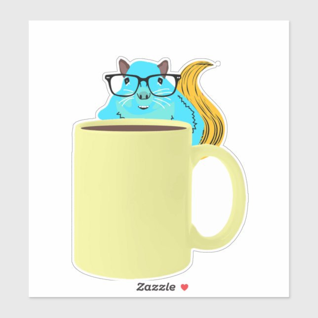 Adesivo Esquilo malvado #529 (Folha)