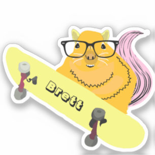 Adesivo Esquilo malvado #535 Brett Skateboard