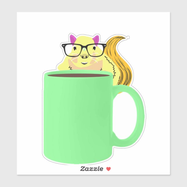 Adesivo Esquilo malvado #542 (Folha)