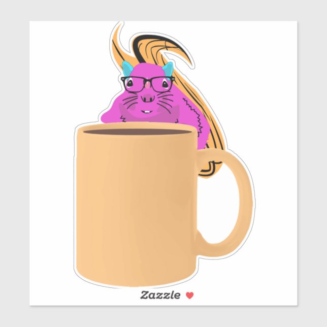 Adesivo Esquilo malvado #559 (Folha)