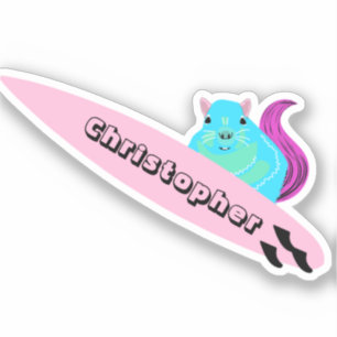 Adesivo Esquilo Malvado #625 Surfing