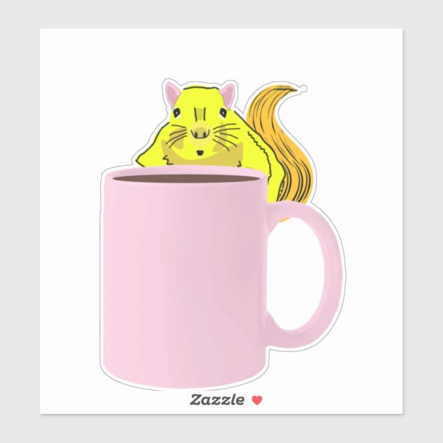 Adesivo Esquilo malvado #662 (Folha)