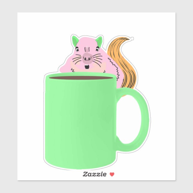 Adesivo Esquilo Malvado #681 (Folha)