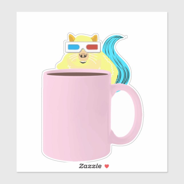 Adesivo Esquilo malvado #690 (Folha)