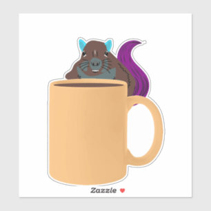 Adesivo Esquilo malvado #696