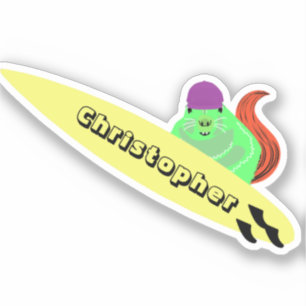 Adesivo Esquilo Malvado #697 Surfe