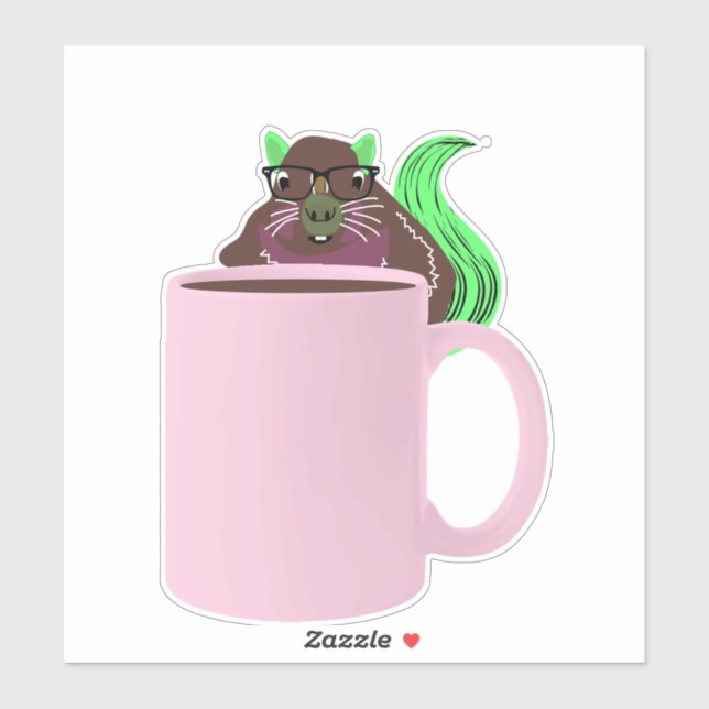 Adesivo Esquilo Malvado #739 (Folha)